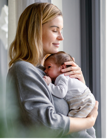 Woman with baby